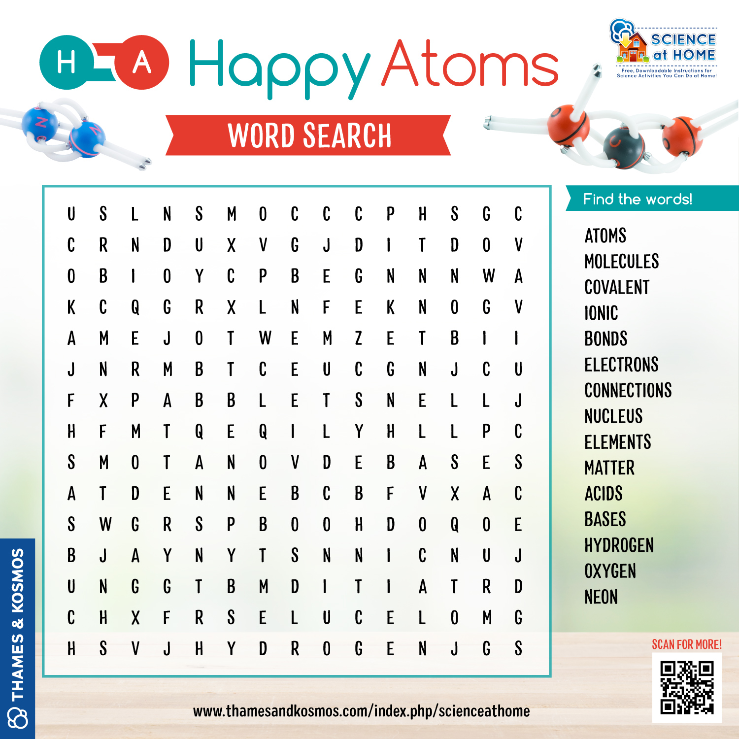 happy atoms wordsearch