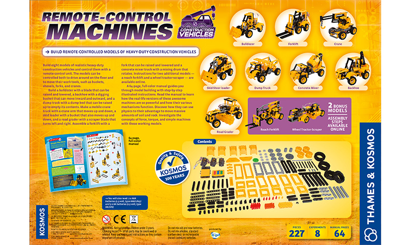 thames and kosmos remote control machines construction vehicles manual