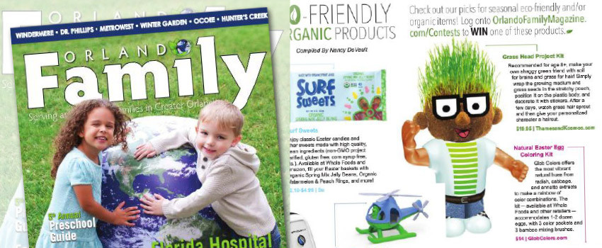 Grass Head in Orlando Family Magazine